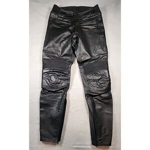Bilt BLL9 Black Leather Pilot Pants Size 28X30 Biker